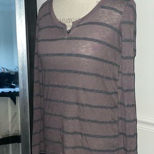 Splendid Stripe Henley Mud ASO Bella Swan Cullen